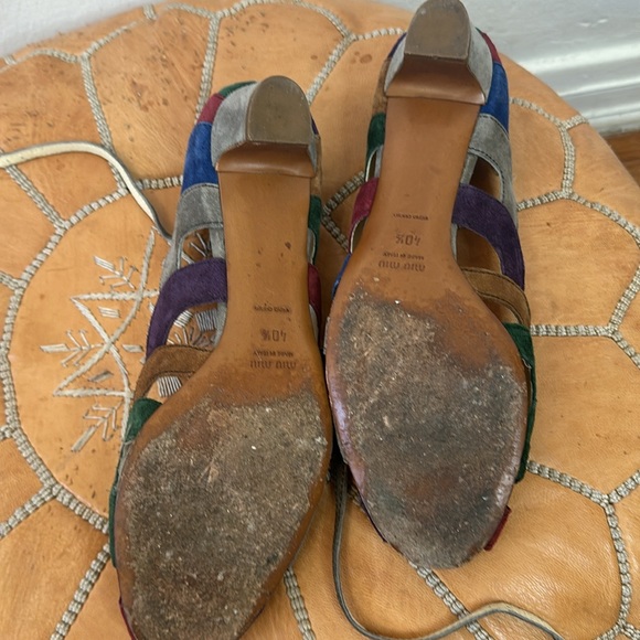 Miu miu suede kitten heel calzature Donna - Picture 4 of 8